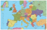 . Harta Europa Rutiera 140 x 100 cm cod:12049500